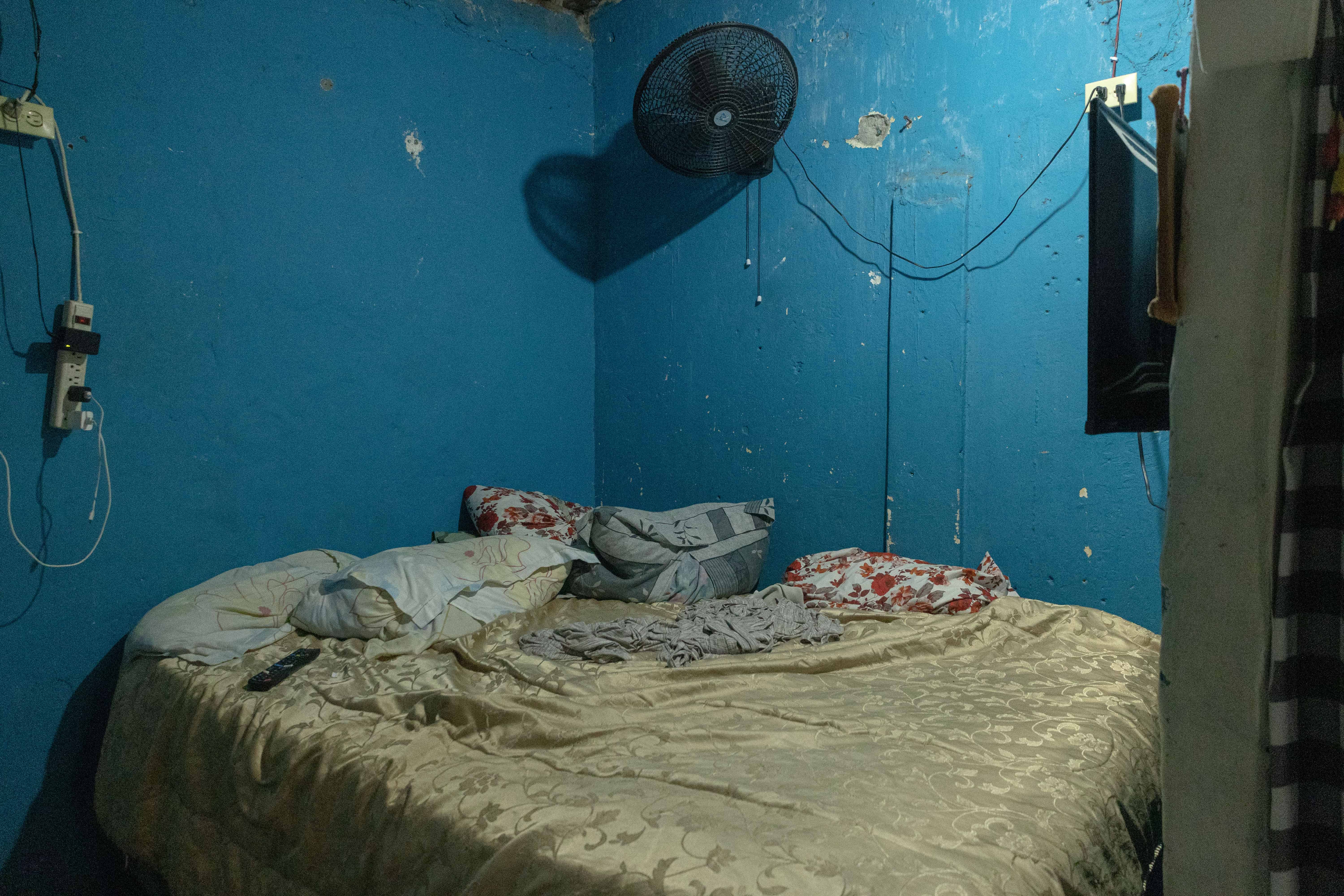 Una de las casas del barrio construido ilegalmente