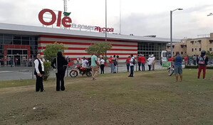 Conato de incendio afecta supermercado Olé de la Jacobo Majluta