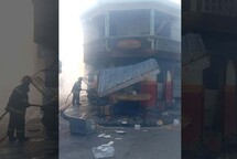 Explosi&oacute;n de cilindro de gas provoca incendio en cafeter&iacute;a en Los Guaricanos; hay cuatro lesionados