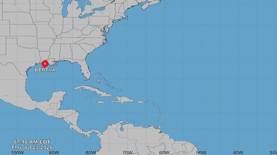 Tormenta Bertha tocará tierra este jueves en Estados Unidos, se esperan inundaciones