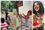 Cardi B muestra a sus hijos disfrutando del campo: "No siempre tiene que ser Disney"
