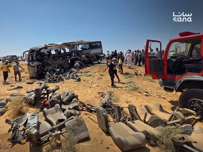 35 muertos en accidente entre dos autobuses en Siria