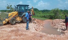 Aver&iacute;a en tuber&iacute;a de 48 pulgadas deja sin agua a sectores de Santo Domingo Este