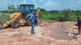Aver&iacute;a en tuber&iacute;a de 48 pulgadas deja sin agua a sectores de Santo Domingo Este