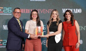 Banco Caribe y Revista Mercado reconocen a Elvira Garrido en el marco de Visión Emprendedora 2026