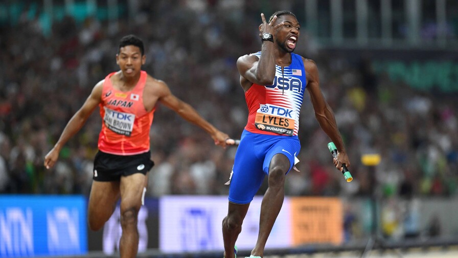 Noah Lyles vuela en los 100 metros e impone la mejor marca mundial del año Noah Lyles vuela en los 100 metros e impone la mejor marca mundial del año