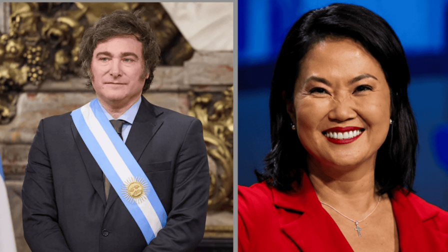 Milei asistirá a la investidura de la presidenta electa de Perú, Keiko Fujimori