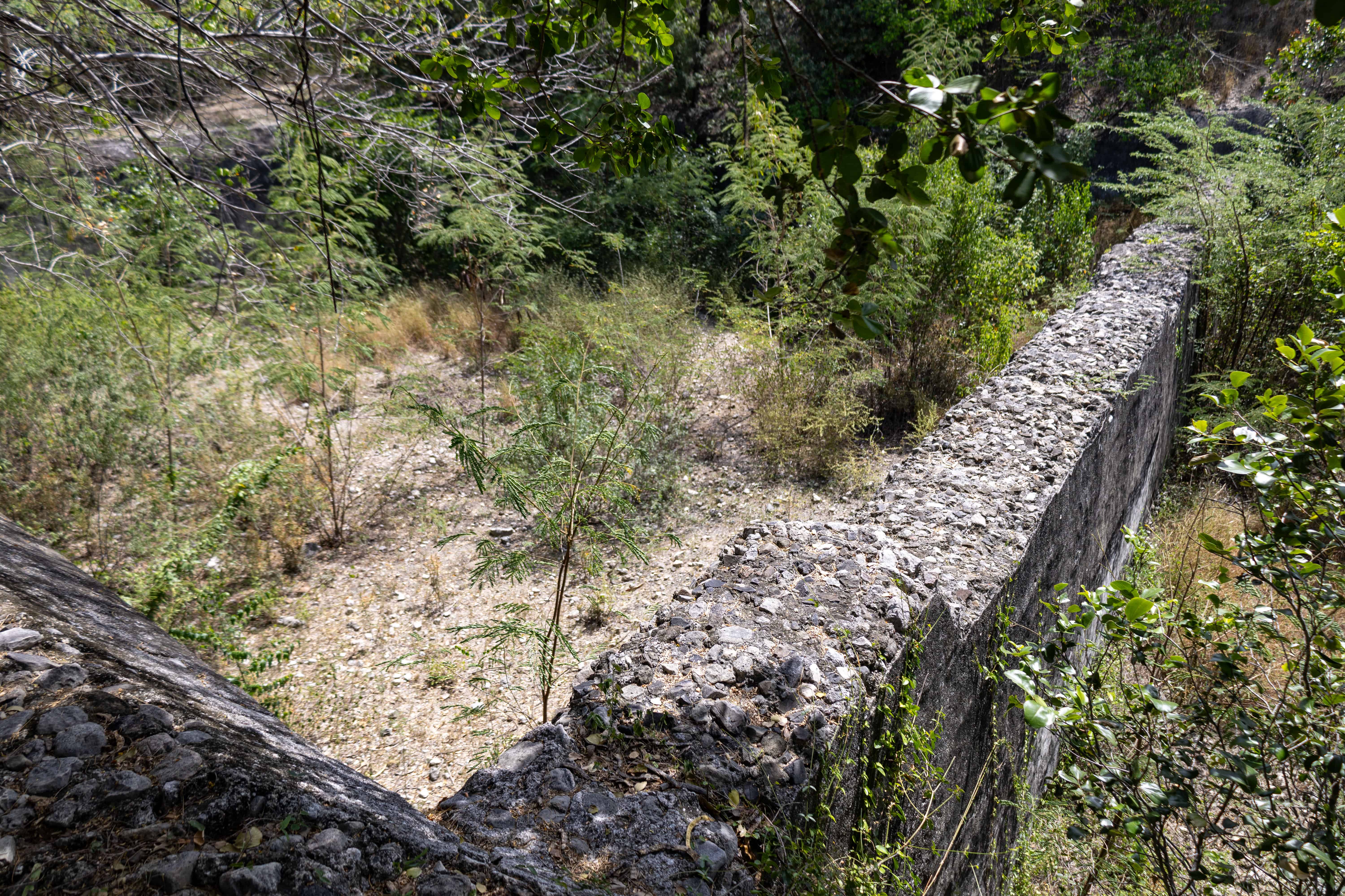 Antiguo reservorio utilizado por los habitantes.