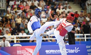Wilfrido de la Cruz captur&oacute; el tercer oro dominicano en taekwondo en los Juegos Centrocaribe&ntilde;os