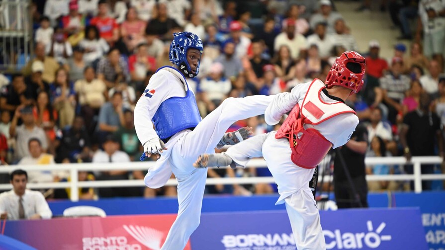 Wilfrido de la Cruz captur&oacute; el tercer oro dominicano en taekwondo en los Juegos Centrocaribe&ntilde;os