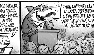Caricatura de Noticiero Poteleche 28 julio 2026
