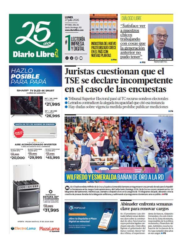 Día Jueves, 19 de Febrero de 2026 Edición 7251. Día Jueves, 19 de Febrero de 2026 Edición 7251.