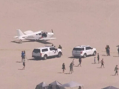Aterrizaje de emergencia en Huntington Beach