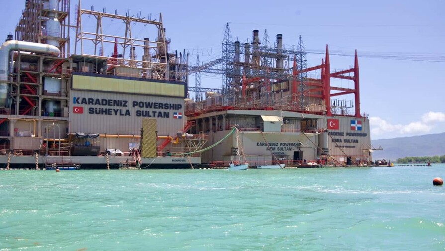 Contratos de dos barcazas eléctricas de Los Negros en Azua están próximo a vencer
