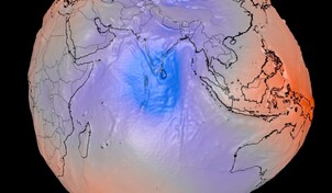 Geoide: la imagen de la NASA que muestra d&oacute;nde la gravedad es m&aacute;s fuerte o m&aacute;s d&eacute;bil