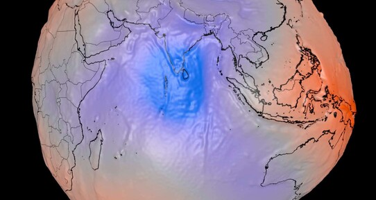 Geoide: La imagen de la NASA que muestra d&oacute;nde la gravedad es m&aacute;s fuerte o m&aacute;s d&eacute;bil