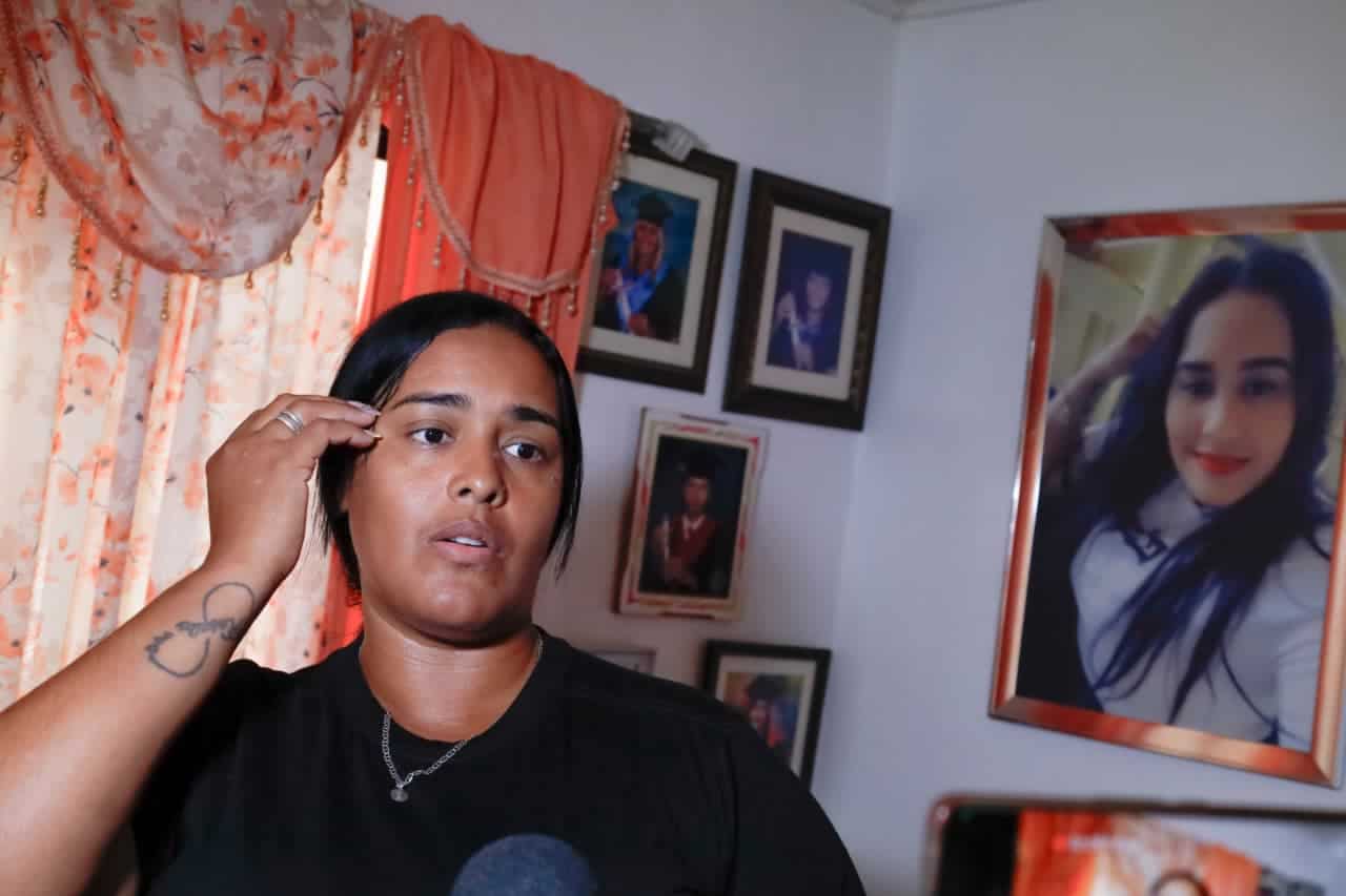 Ericka Hernández, también hermana de la joven fallecida.