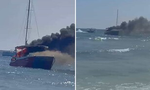 Hip&oacute;tesis preliminar indica que chispa pudo provocar fuego de embarcaci&oacute;n en isla Saona
