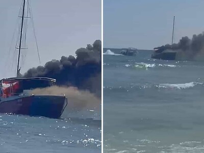 Causa del incendio en embarcación en Isla Saona
