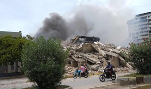 Empiezan a demoler edificios da&ntilde;ados por terremotos en Venezuela
