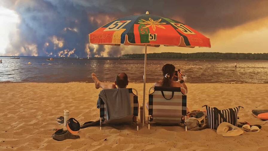 Cómo una foto de AFP se convirtió en un símbolo del verano de incendios en Europa