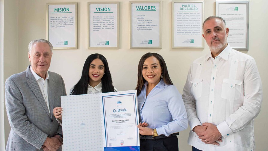Parque Cementerio Puerta del Cielo recibe certificación del Ministerio de Trabajo Parque Cementerio Puerta del Cielo recibe certificación del Ministerio de Trabajo