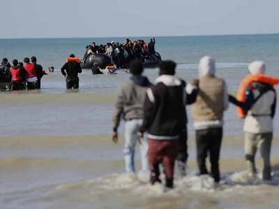 Récord de llegada de migrantes a Reino Unido en undía en 2026