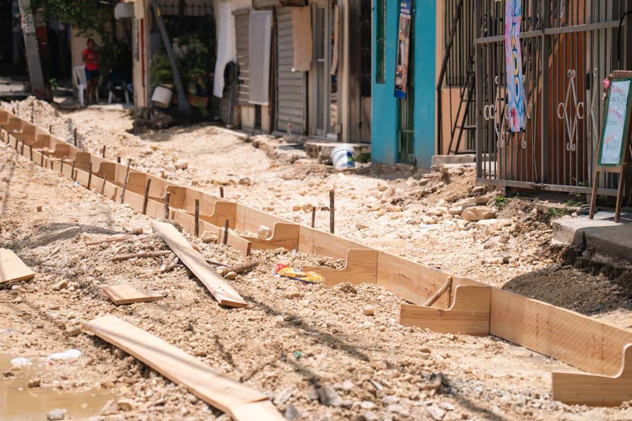 Trabajos en las calles de los praditos.