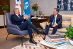 Presidente del Banreservas y del Banco Popular analizan perspectivas del sistema financiero local