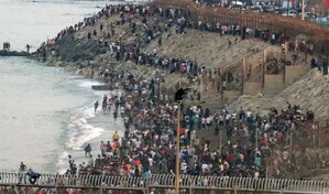 Miles de personas mantienen la presión sobre la frontera entre Marruecos y España