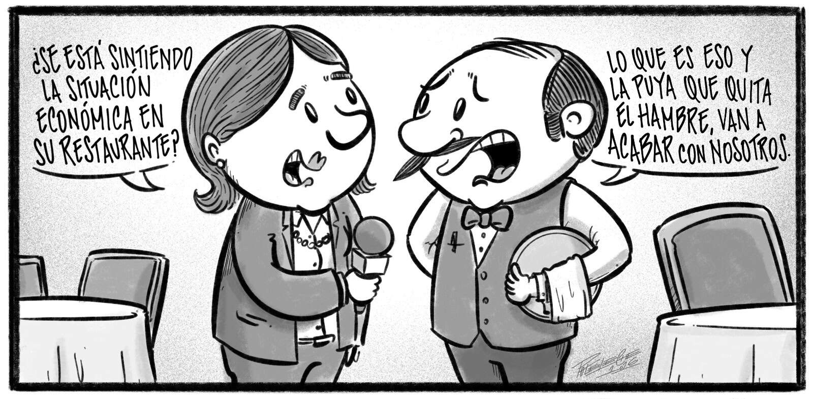Caricatura de Noticiero Poteleche s&aacute;bado 1 2026