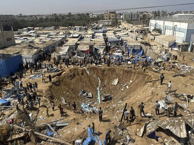 Dos muertos tras bombardeo en Gaza