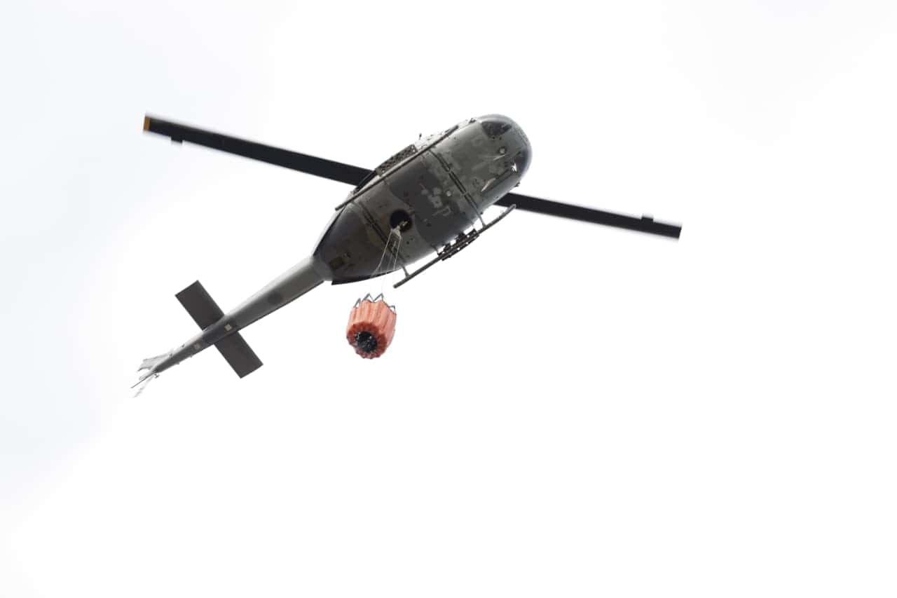 Helicóptero de rescate de la Fuerza Aérea de República Dominicana.