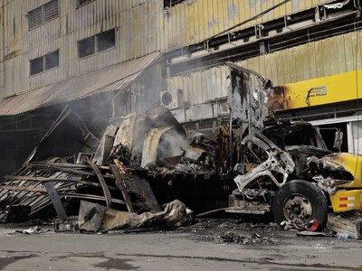 L&R Comercial store in Santo Domingo Este destroyed by fire