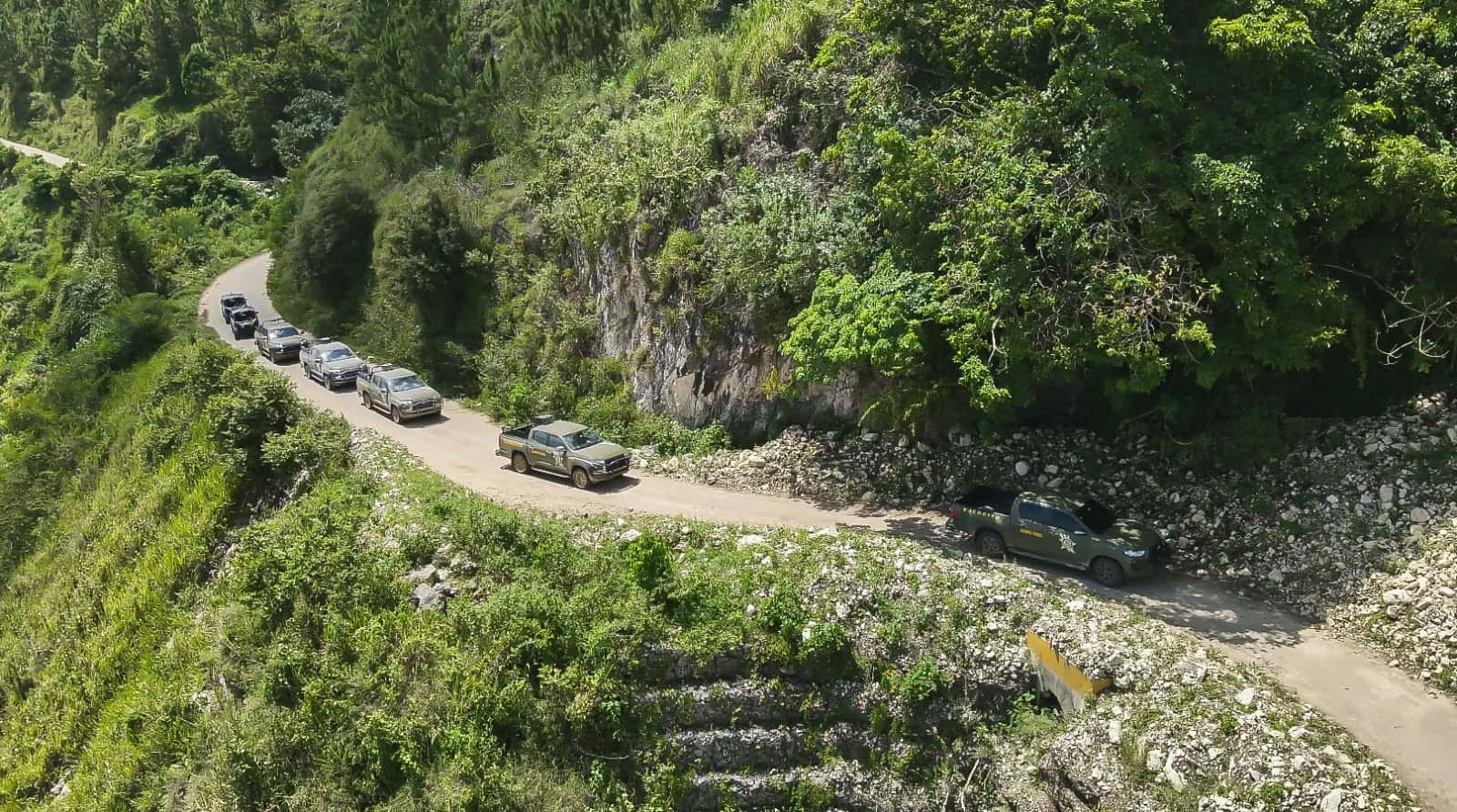 Imágenes del recorrido de supervisión del comandante general del Ejército de República Dominicana, mayor general Jorge Iván Camino Pérez (ERD) por destacamentos y puestos militares fronterizos de las provincias Elías Piña e Independencia.