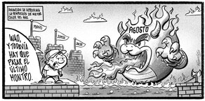 Caricatura de Noticiero Poteleche 4 agosto 2026