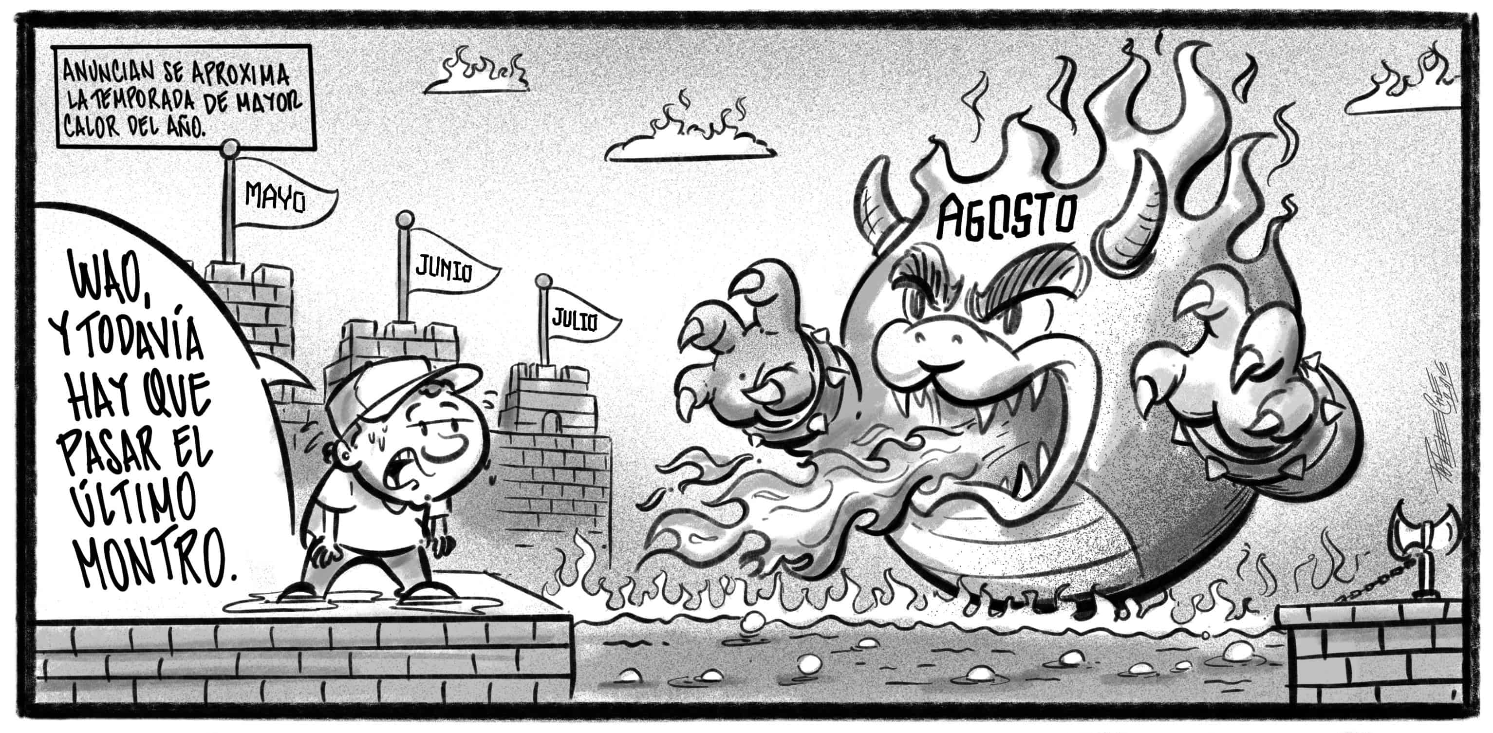 Caricatura de Noticiero Poteleche 4 agosto 2026
