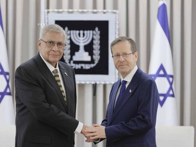 Israel recibe credenciales de nuevos embajadores latinoamericanos