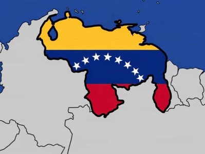 Publican el mapa de Venezuela con su bandera en respuesta a Trump