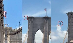 Un hombre salta desnudo del puente de Brooklyn y sobrevive