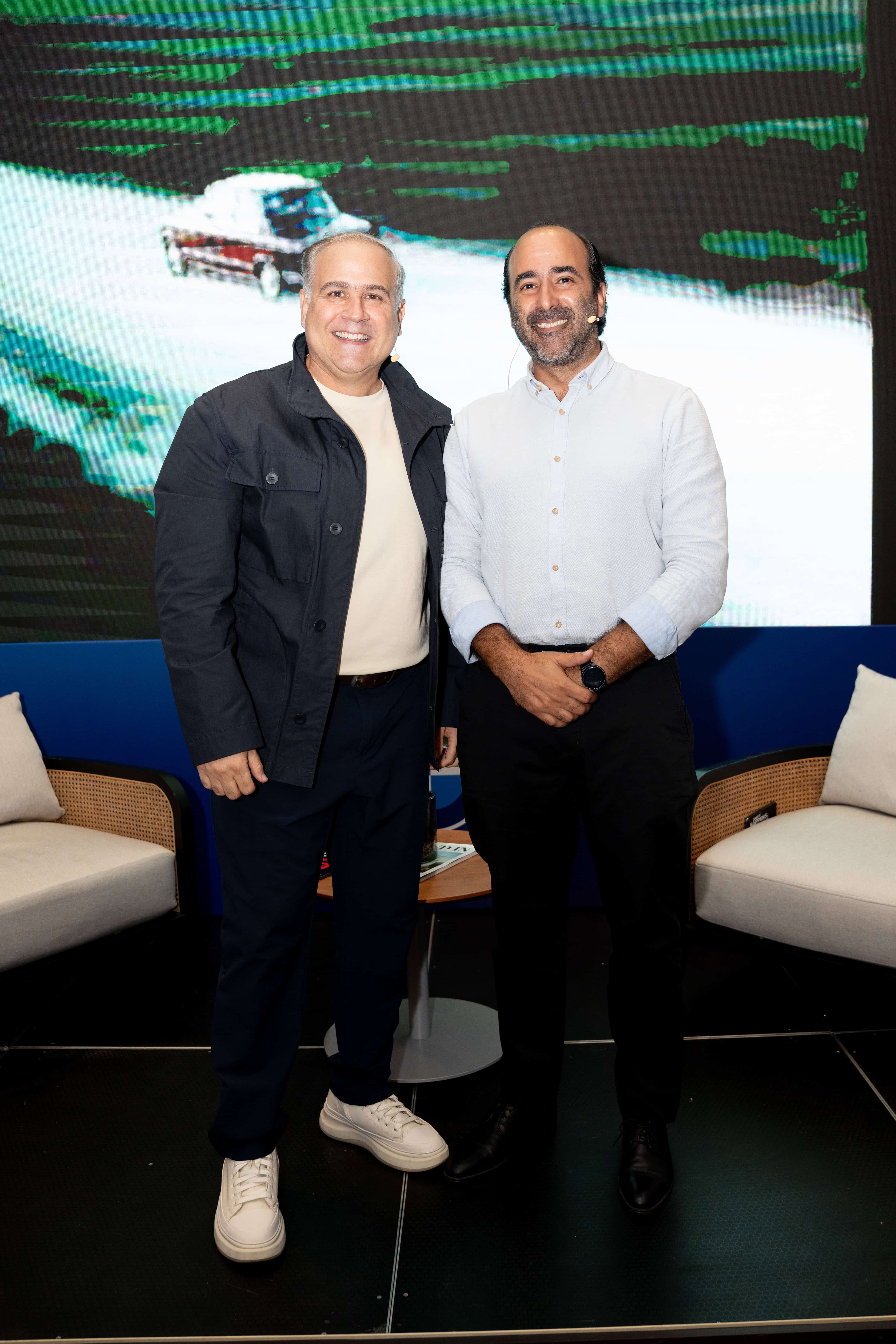 Alfredo Nin y Mario García, gerente de Ventas de BMW.
