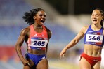 Liranyi Alonso da el oro a Dominicana en los 100 metros con nuevo récord Liranyi Alonso da el oro a Dominicana en los 100 metros con nuevo récord