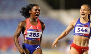 Liranyi Alonso da el oro a Dominicana en los 100 metros con nuevo r&eacute;cord