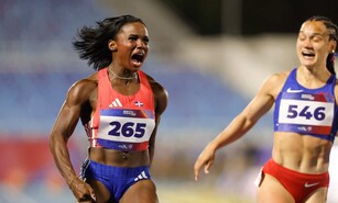 Liranyi Alonso da el oro a Dominicana en los 100 metros con nuevo r&eacute;cord