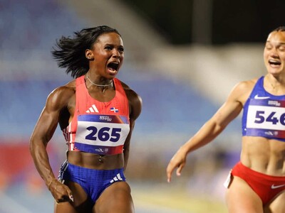Alonso smashes record to win 100m gold for Dominican Republic