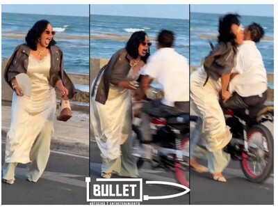 Video | Momento en el que motorista atropella influencer dominicana
