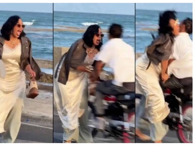 Video | Momento en el que motorista atropella influencer dominicana