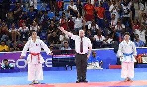 Larry Aracena conquista el oro en kata y completa el doblete dominicano en el karate