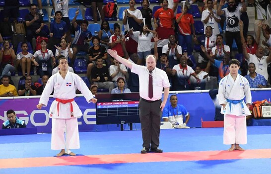 Larry Aracena conquista el oro en kata y completa el doblete dominicano en el karate