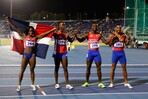 El relevo mixto dominicano de 4x100m es descalificado y pierde la medalla de oro El relevo mixto dominicano de 4x100m es descalificado y pierde la medalla de oro